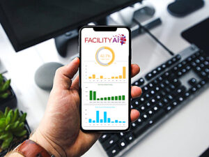 Facility AI software on iPhone and computer